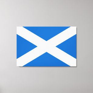 Scottish Flagga (Saltire) (Skottland Flagga) Canvastryck