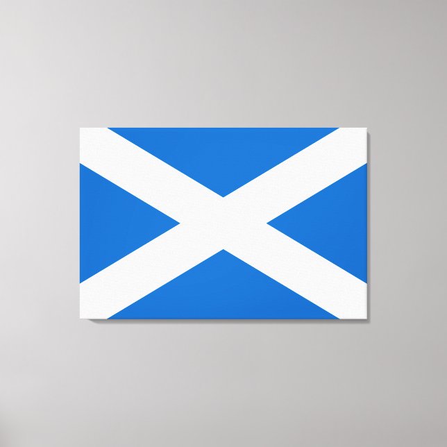 Scottish Flagga (Saltire) (Skottland Flagga) Canvastryck (Framsida)