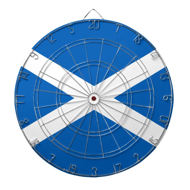 Scottish Flagga (Saltire) (Skottland Flagga) Darttavla (Framsidan)