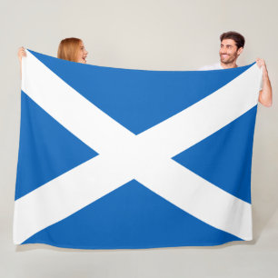 Scottish Flagga (Saltire) (Skottland Flagga) Fleecefilt