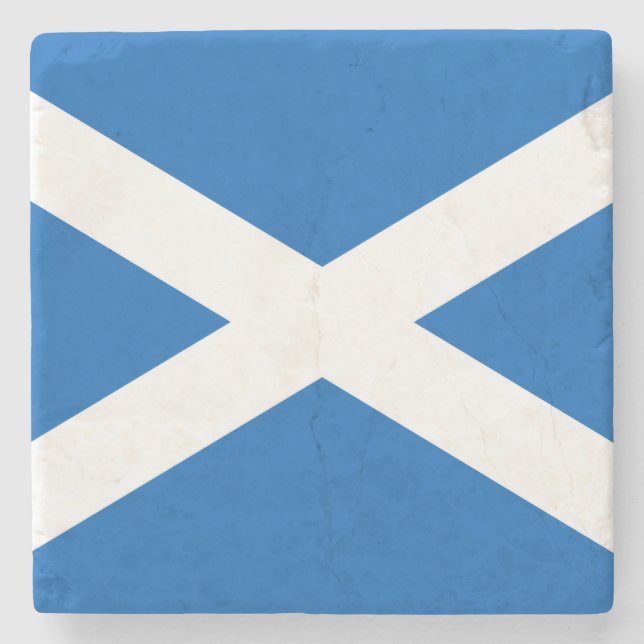 Scottish Flagga (Saltire) (Skottland Flagga) Stenunderlägg (Framsidan)
