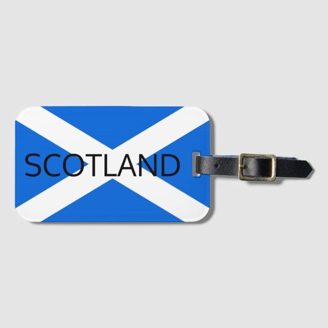 Scottish Flagga Scotland Affärskort Slot ltcnt Bagagebricka (Framsida horisontal)