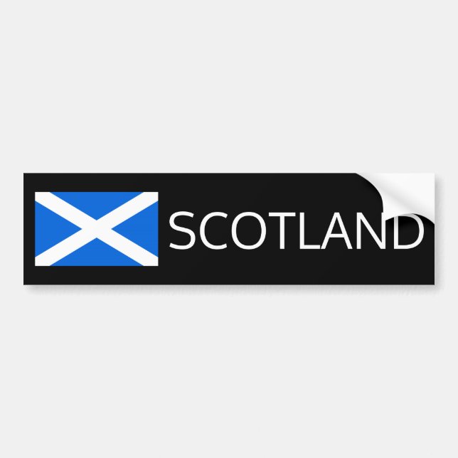 Scottish Flagga Scotland Bscnt Bildekal (Framsidan)