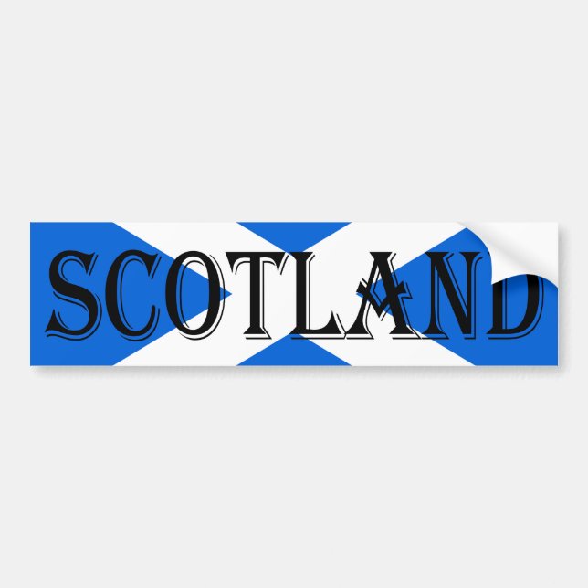 Scottish Flagga Scotland Bumper Sticker arc1 Bildekal (Framsidan)