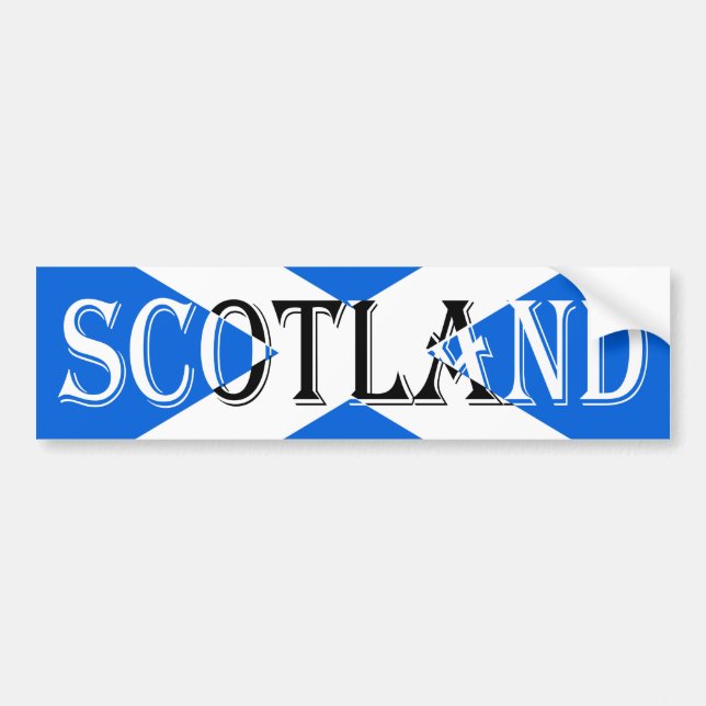 Scottish Flagga Scotland Inverted Bscnt Bildekal (Framsidan)