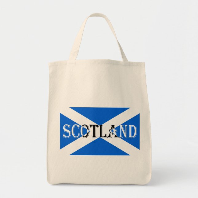 Scottish flagga Scotland inverterad gtcnt Tygkasse (Framsidan)