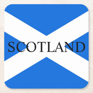 Scottish Flagga Scotland kustert Underlägg Papper Kvadrat