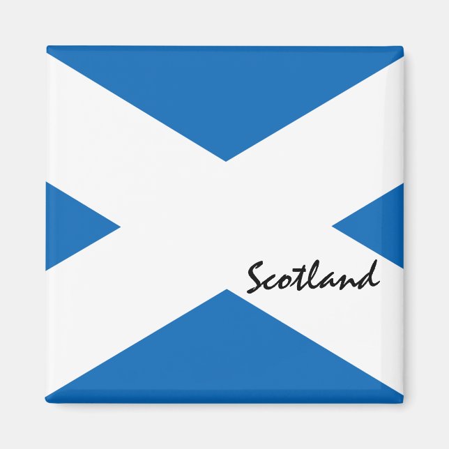Scottish flagga & Scotland Land Patriots /sport fl Magnet (Framsidan)
