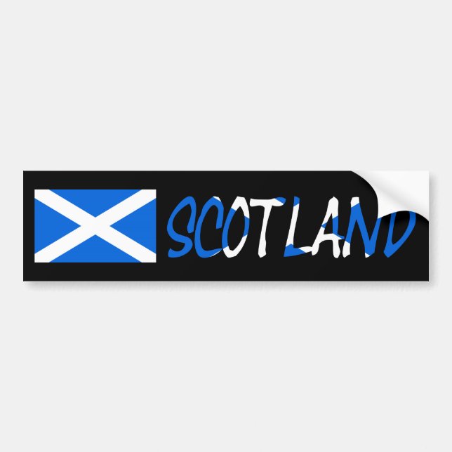 Scottish Flagga Scotland Overlay bscnt Bildekal (Framsidan)