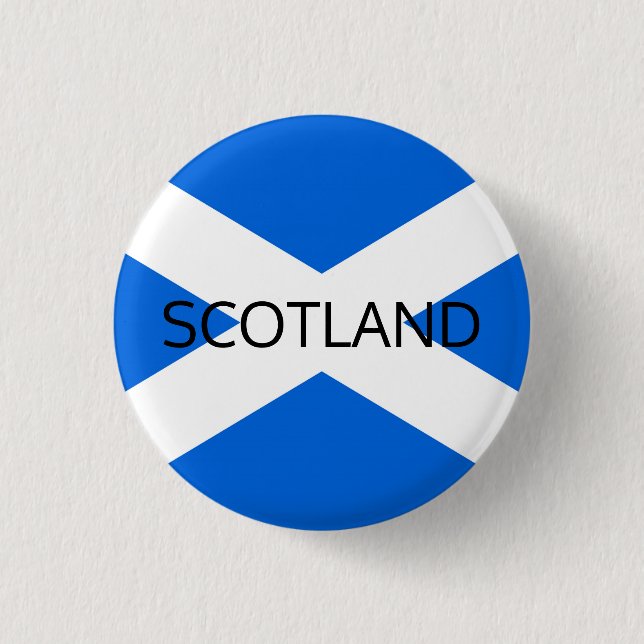 Scottish Flagga Scotland pbcnt Knapp (Framsida)