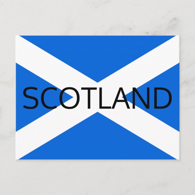 Scottish Flagga Scotland Pccon Vykort (Framsida)