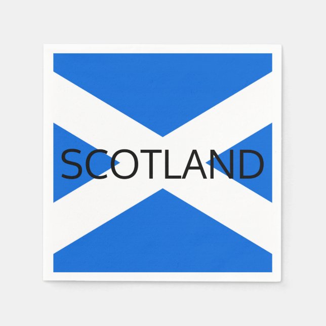 Scottish Flagga Scotland pncnt Pappersservett (Framsidan)