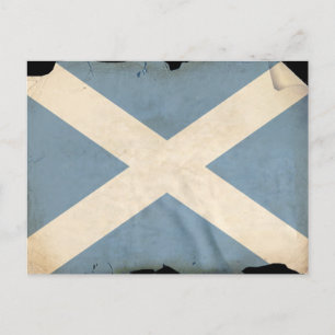 Scottish Flagga Vykort