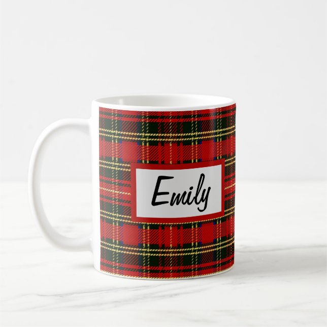 Scottish Flanals with Namn coffee Mugg (Vänster)