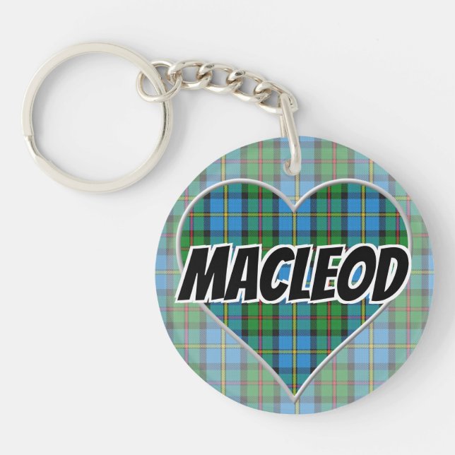 Scottish Flash Klan MacLeod of Harris Tartan Heart (Framsidan)