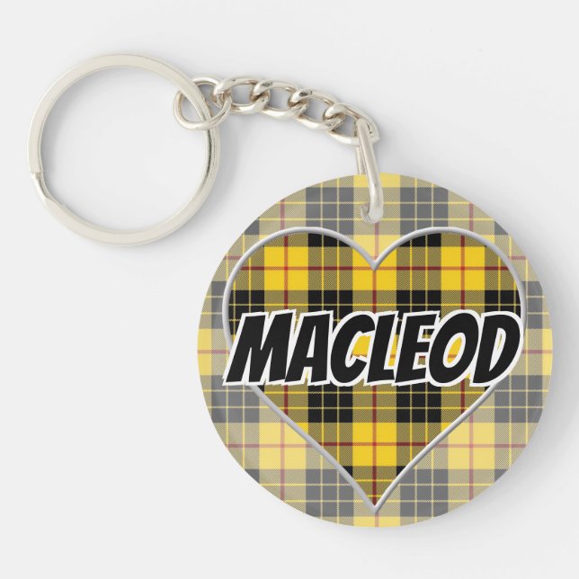 Scottish Flash Klan MacLeod of Lewis Tartan Heart (Framsidan)
