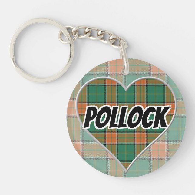 Scottish Flash Klan Pollock Tartan Heart (Framsidan)