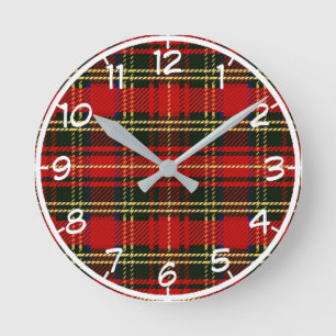 Scottish Flella Rund Klocka