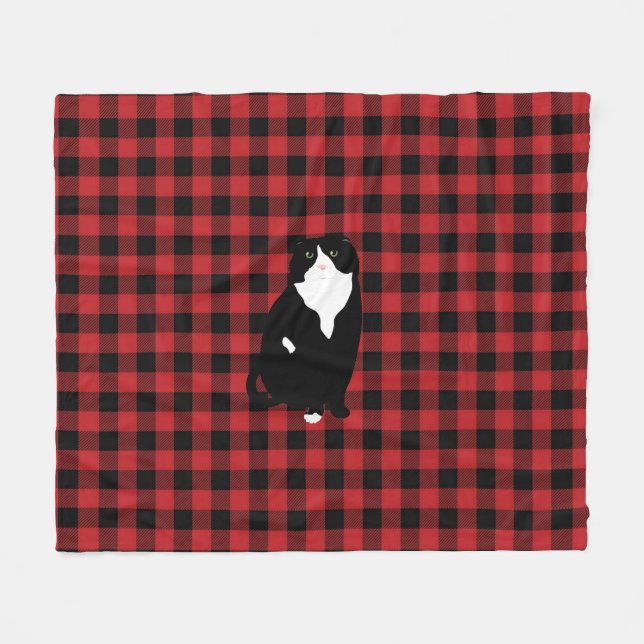 Scottish Fold Cat Play Fleece Blanket (Framsidan (Horisontell))