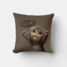 (Scottish Fold) "Håll mig" Emotionellt Stöd Kudde