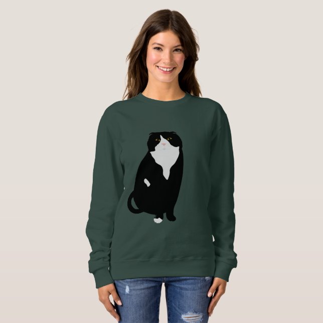 Scottish Fold Långärmad Tshirt T-shirt (Hel framsida)