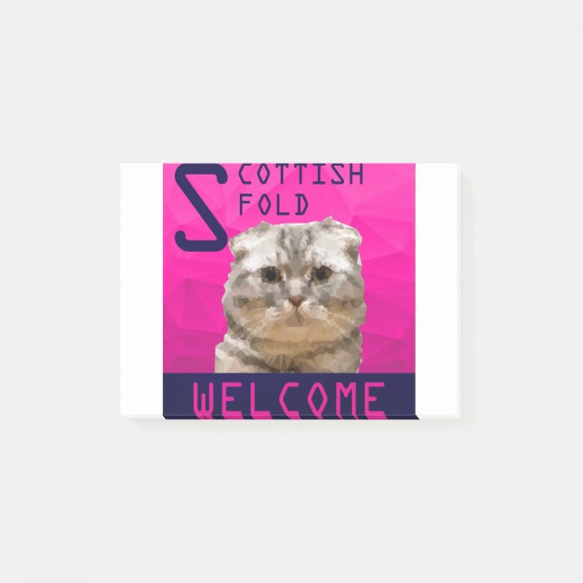 Scottish Fold Post-it Block (Framsida)