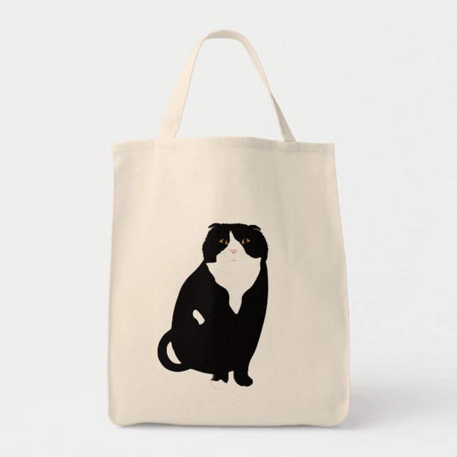 Scottish Fold Tote Bag Tygkasse (Framsidan)