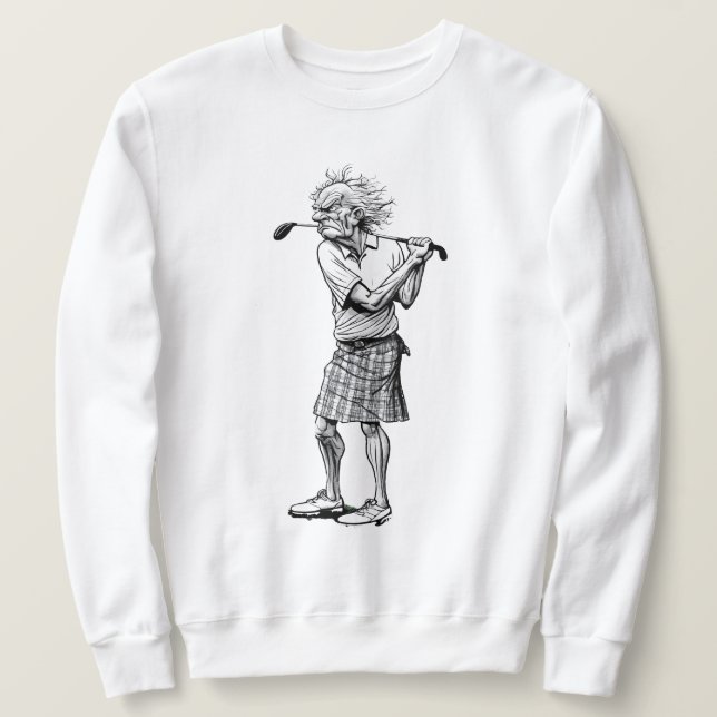 Scottish Golfer Sweatshirt (Design framsida)