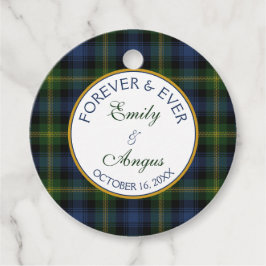 Scottish Gordon Tartan Bröllop spara datum Gåvor Etiketter