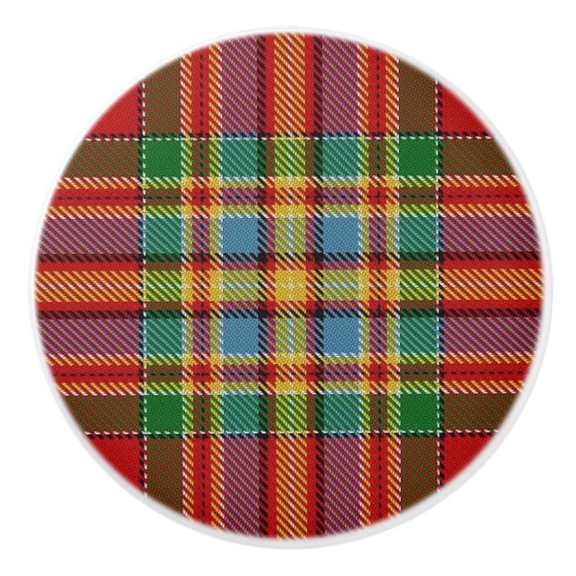 Scottish Grandeur Klan Chattan Tartan Play Knopp (Framsidan)