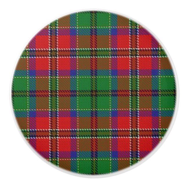 Scottish Grandeur Klan MacCulloch Tartan Play Knopp (Framsidan)