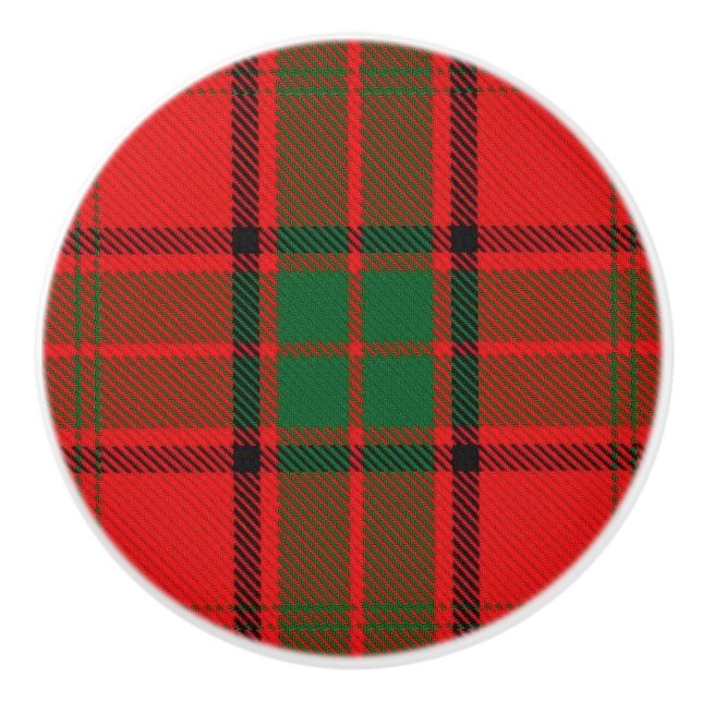 Scottish Grandeur Klan Maxwell Tartan Play Knopp (Framsidan)