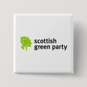 Scottish Grönt Party Logotyp Knapp