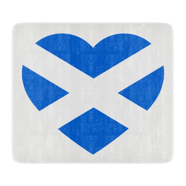 Scottish Heartflag på vit substans (Framsidan)