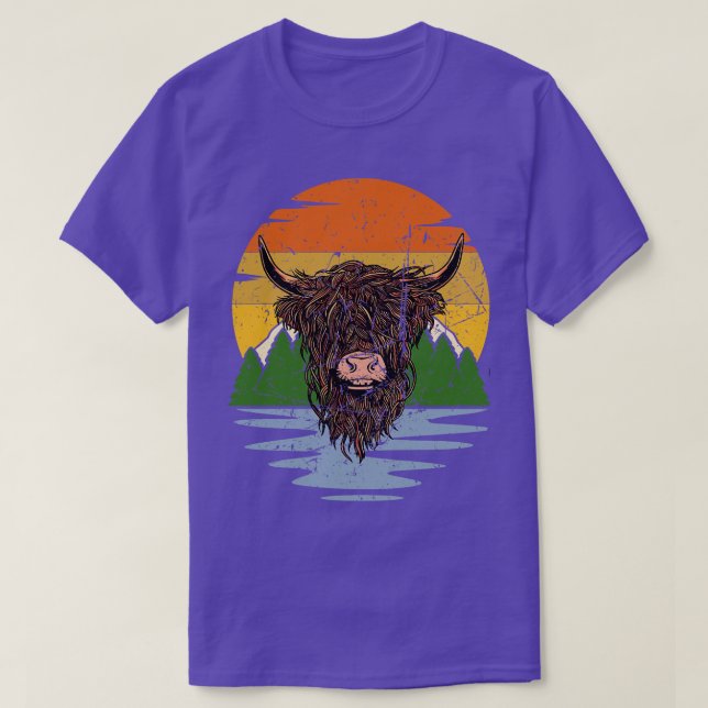 Scottish Highland Cattle 4 T Shirt (Design framsida)