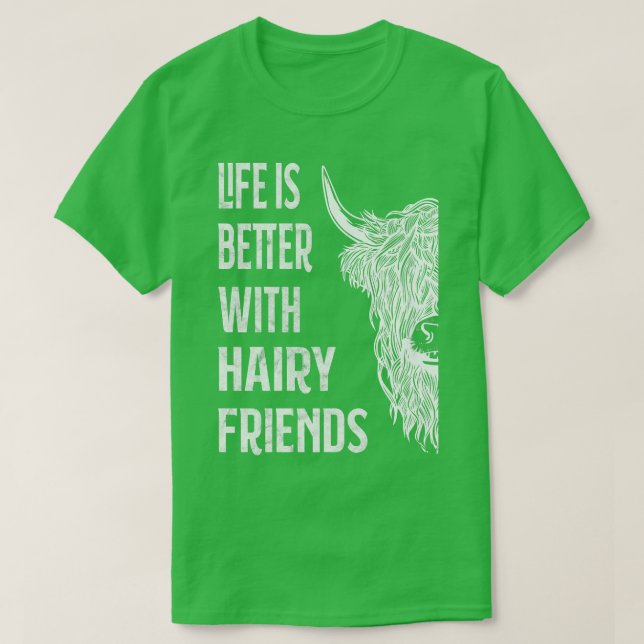 Scottish Highland Cattle Farmer Beef Cow Breeder T Shirt (Design framsida)