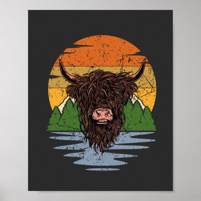 Scottish Highland Cattle Poster (Framsidan)