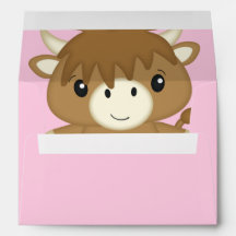 Scottish Highland Cow Baby Shower Rosa