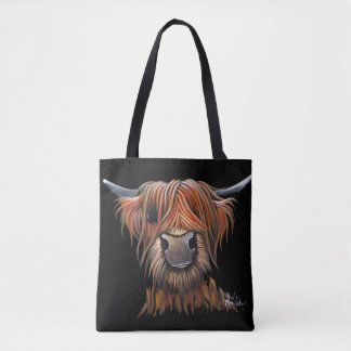 Scottish Highland Cow 'BRUCE' Bag Tygkasse