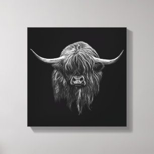 Scottish Highland Cow Canvastryck