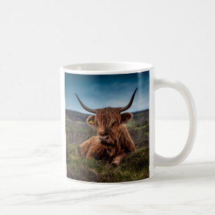 Scottish Highland Cow Longhorn Bull Rancher Kaffemugg