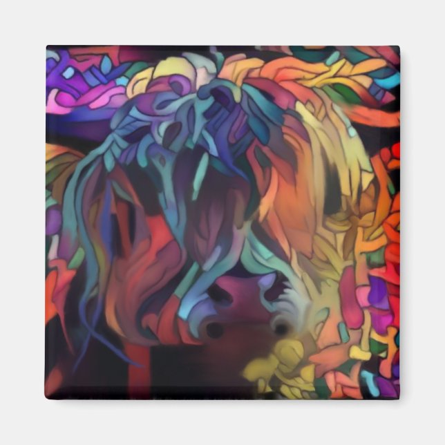 Scottish Highland Cow Magnet (Framsidan)