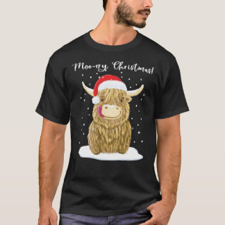 Scottish Highland Cow, Moo-rry jul Wee Hamis T Shirt