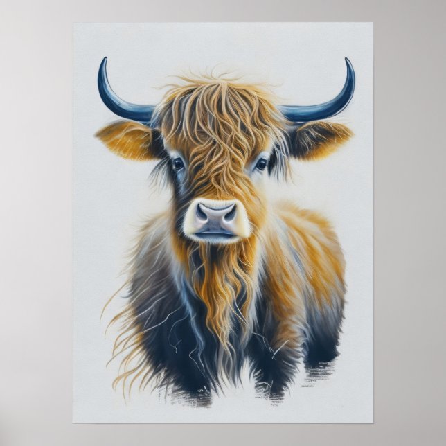 Scottish Highland Cow Poster (Framsidan)