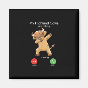 Scottish Highland Cow ringer Magnet