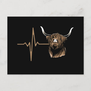 Scottish Highland Cow Vykort