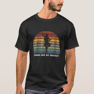 Scottish Highland Dance Games Retro Tartan Sunset T Shirt