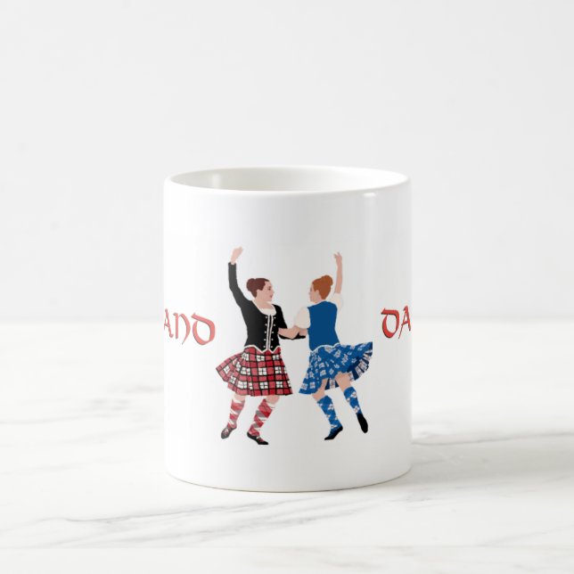 Scottish Highland Dance Reel Kaffemugg (Center)