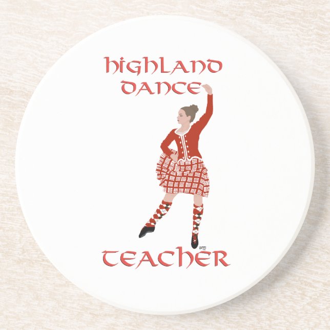 Scottish Highland Dance Teacher Underlägg Sandsten (Framsidan)