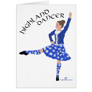 Scottish Highland Dancer Hälsningskort